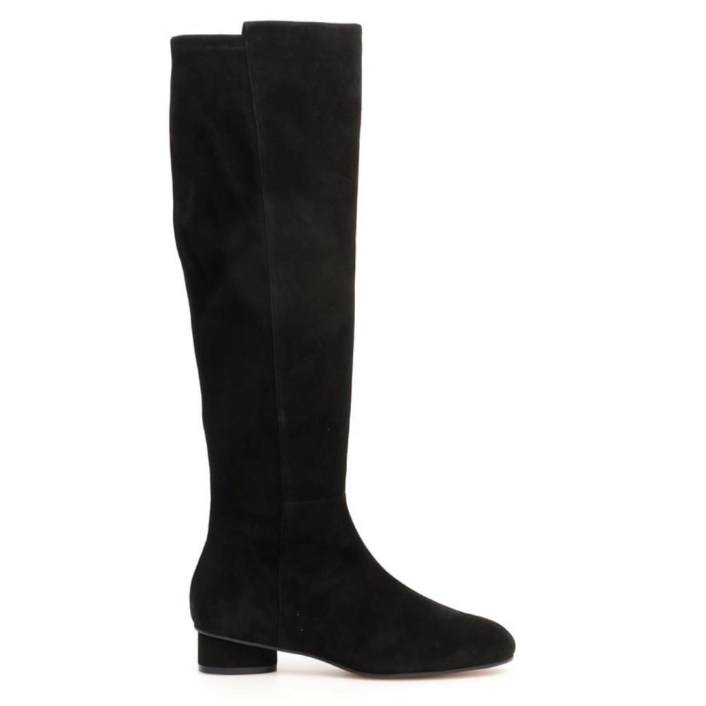 Stuart Weitzman Eloise 30 Suede black knee boots